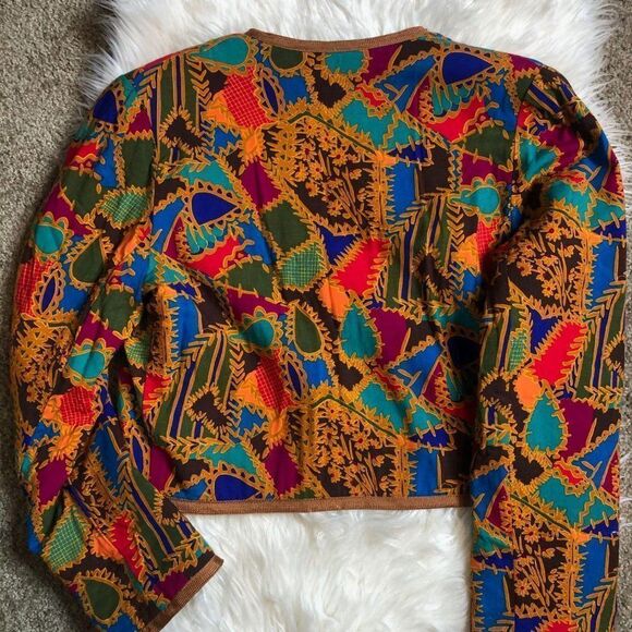 Vintage Handmade Quilted Retro Jacket - Picture 6 of 6